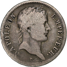 France, Napoleon I, Franc, 1808, Rouen, Silver, VF(20-25), Gadoury:446, KM:682.2