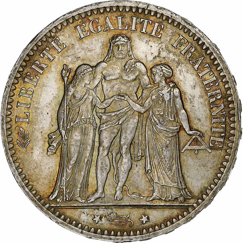Frankreich, 5 Francs, Hercule, 1873, Paris, Silber, SS+, Gadoury:745a, KM:820.1