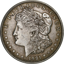 Vereinigte Staaten, Dollar, Morgan Dollar, 1921, U.S. Mint, Silber, SS, KM:110