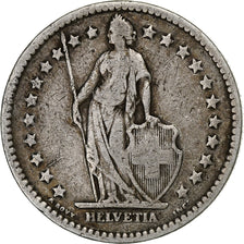 Svizzera, 2 Francs, 1878, Bern, Argento, MB, KM:21