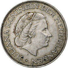 Paesi Bassi, Juliana, 2-1/2 Gulden, 1960, Argento, BB+, KM:185