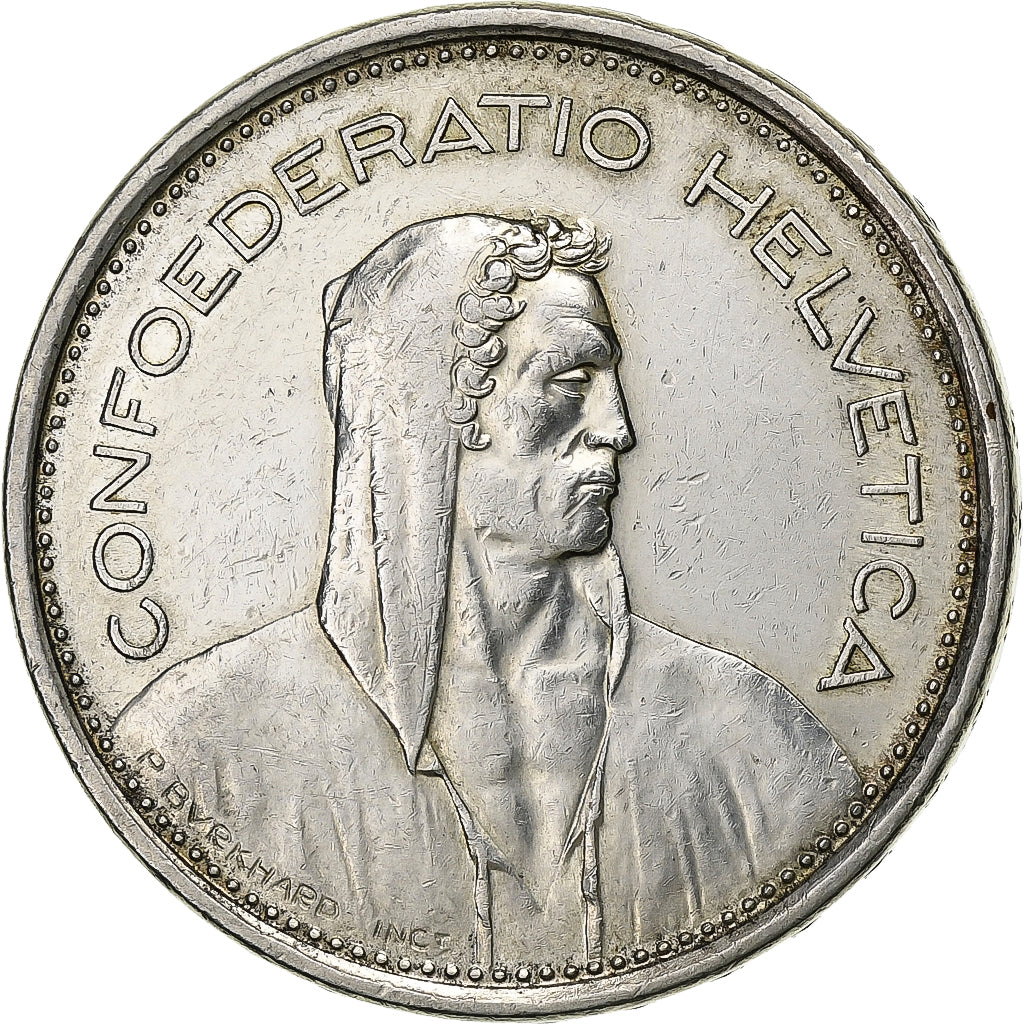 Suiza, 5 Francs, 1966, Bern, Plata, MBC+, KM:40
