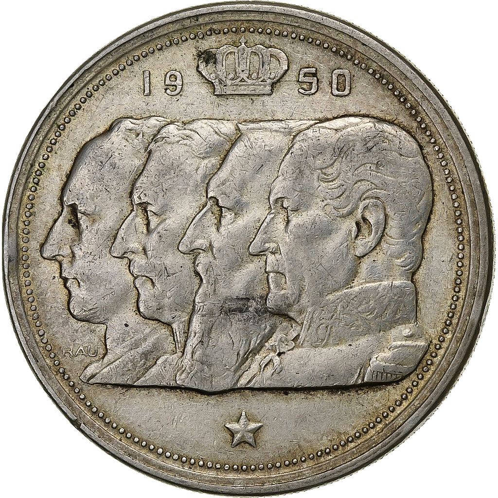 Belgium, Régence Prince Charles, 100 Francs, 100 Frank, 1950, Silver