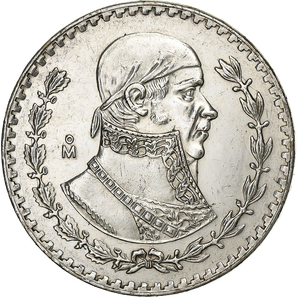 Mexico, Peso, 1967, Mexico City, Silver, AU(55-58), KM:459