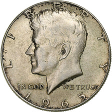 Estados Unidos da América, Half Dollar, Kennedy, 1965, U.S. Mint, Prata
