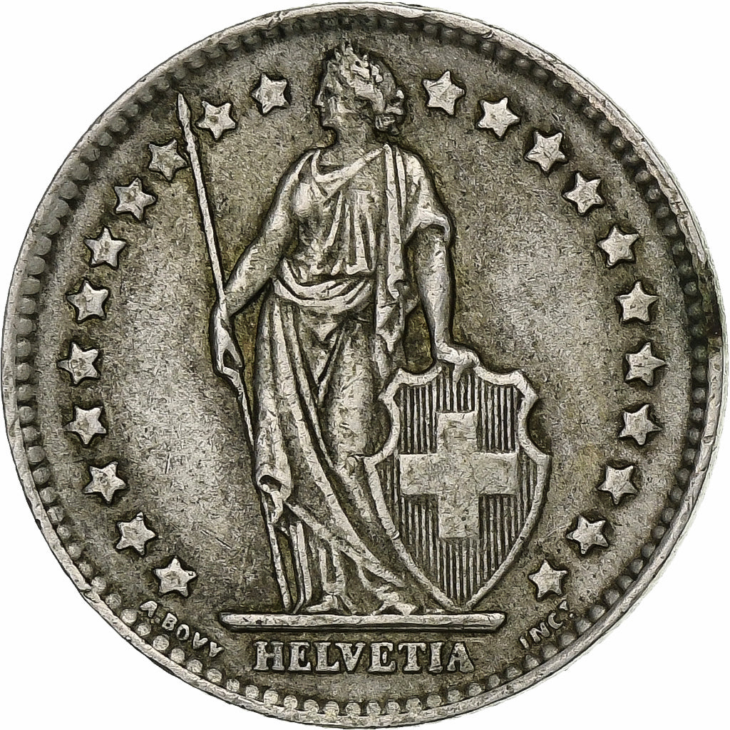 Szwajcaria, Franc, 1964, Bern, Srebro, EF(40-45), KM:24
