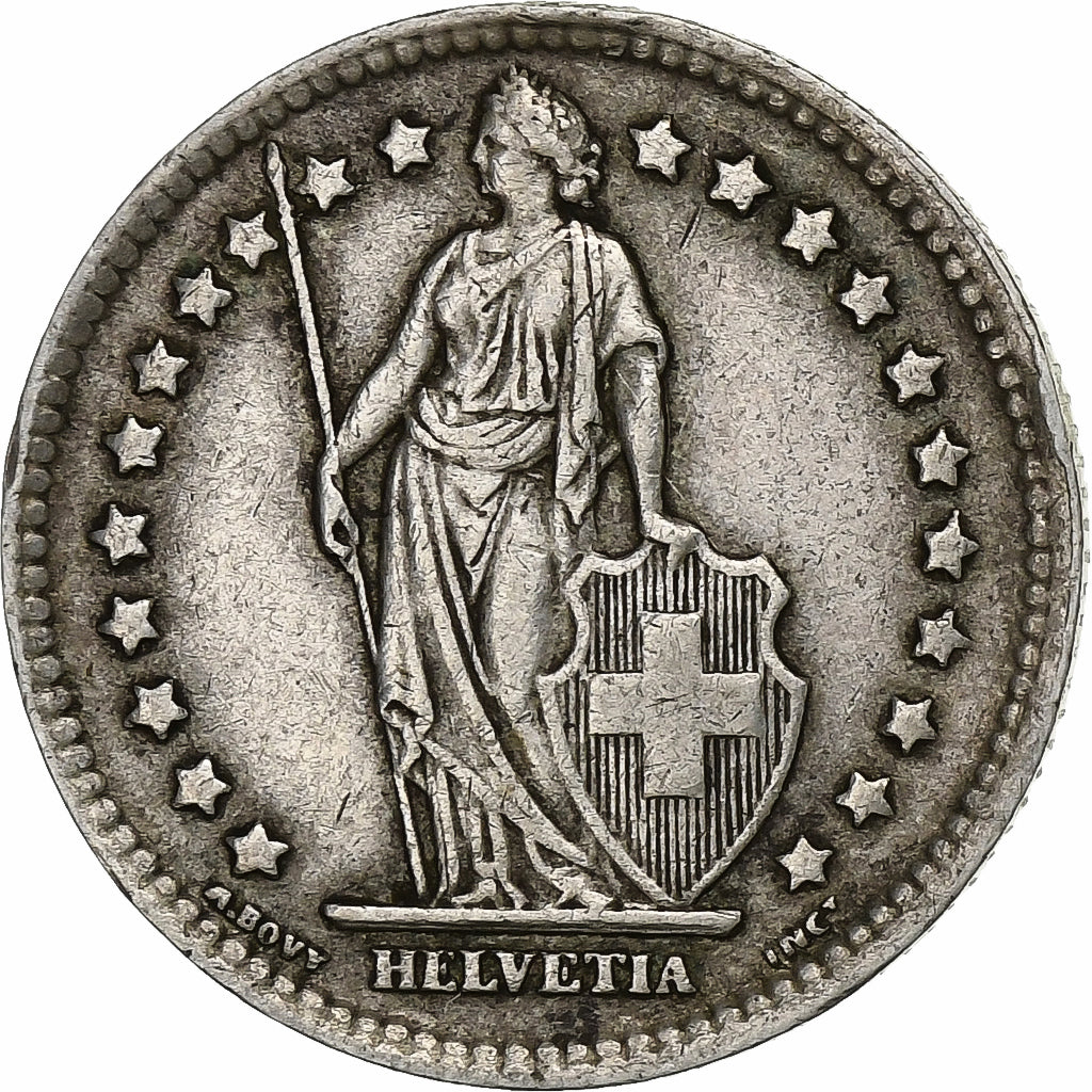 Switzerland, Franc, 1944, Bern, Silver, EF(40-45), KM:24