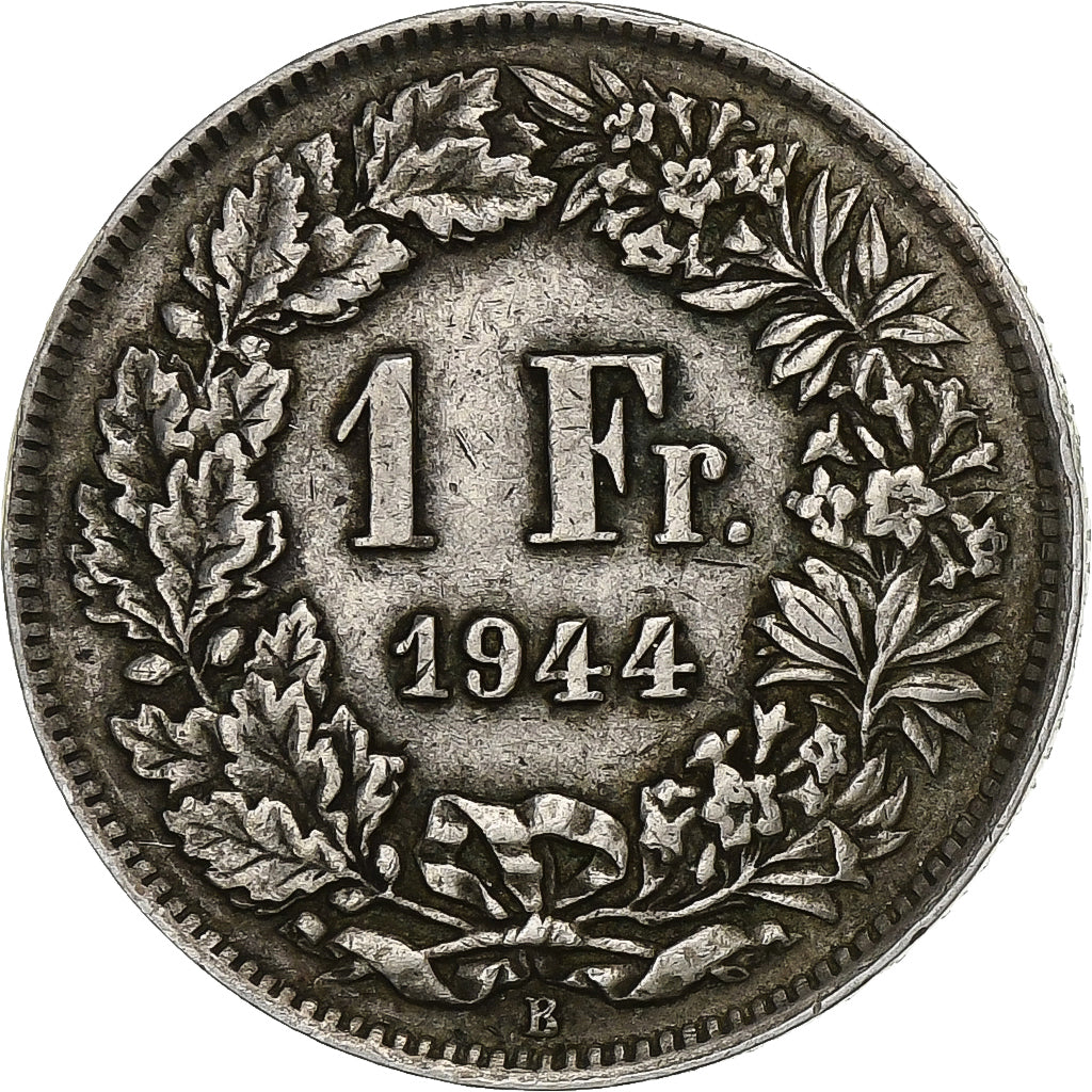 Switzerland, Franc, 1944, Bern, Silver, EF(40-45), KM:24