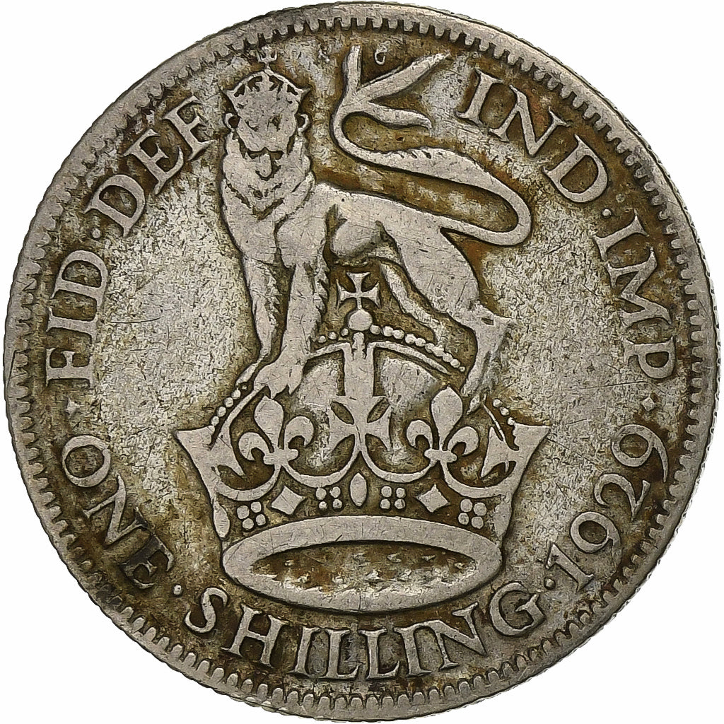 Gran Bretagna, George V, Shilling, 1929, Argento, MB, KM:833
