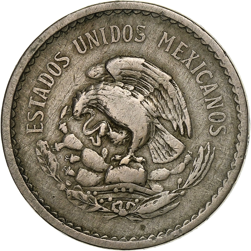 Messico, 10 Centavos, 1939, Mexico City, Rame-nichel, MB+, KM:432