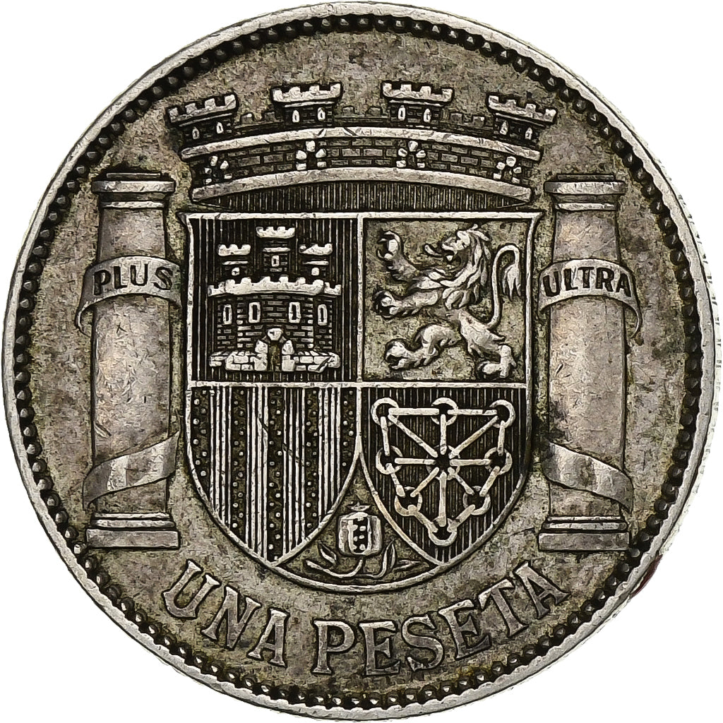 Spain, Peseta, 1933, Silver, VF(30-35), KM:750