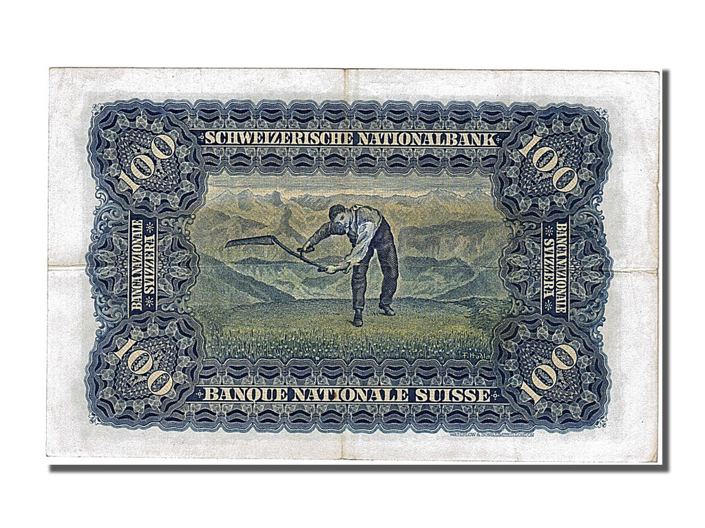 Banknote, Switzerland, 100 Franken, 1947, 1947-10-16, AU(50-53)