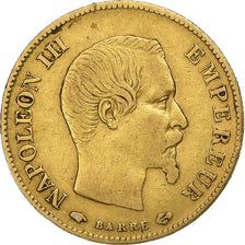 Francia, Napoleon III, 10 Francs, 1859, Paris, Oro, MB+, Gadoury:1014, KM:784.3