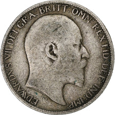 Wielka Brytania, Edward VII, 6 Pence, 1903, Srebro, VF(30-35), KM:799