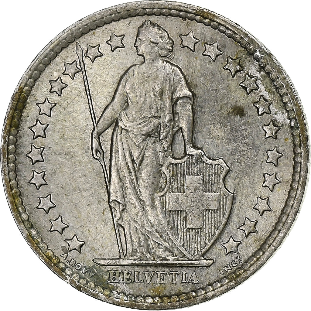 Suiza, 1/2 Franc, 1963, Bern, Plata, MBC, KM:23