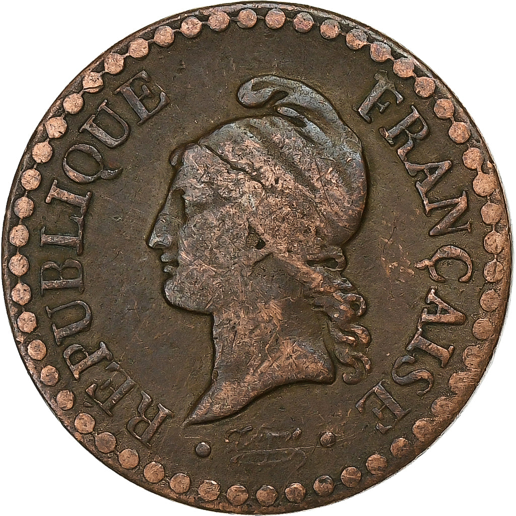 Francja, Centime, Dupré, 1849, Paris, Brązowy, EF(40-45), Gadoury:84, KM:754