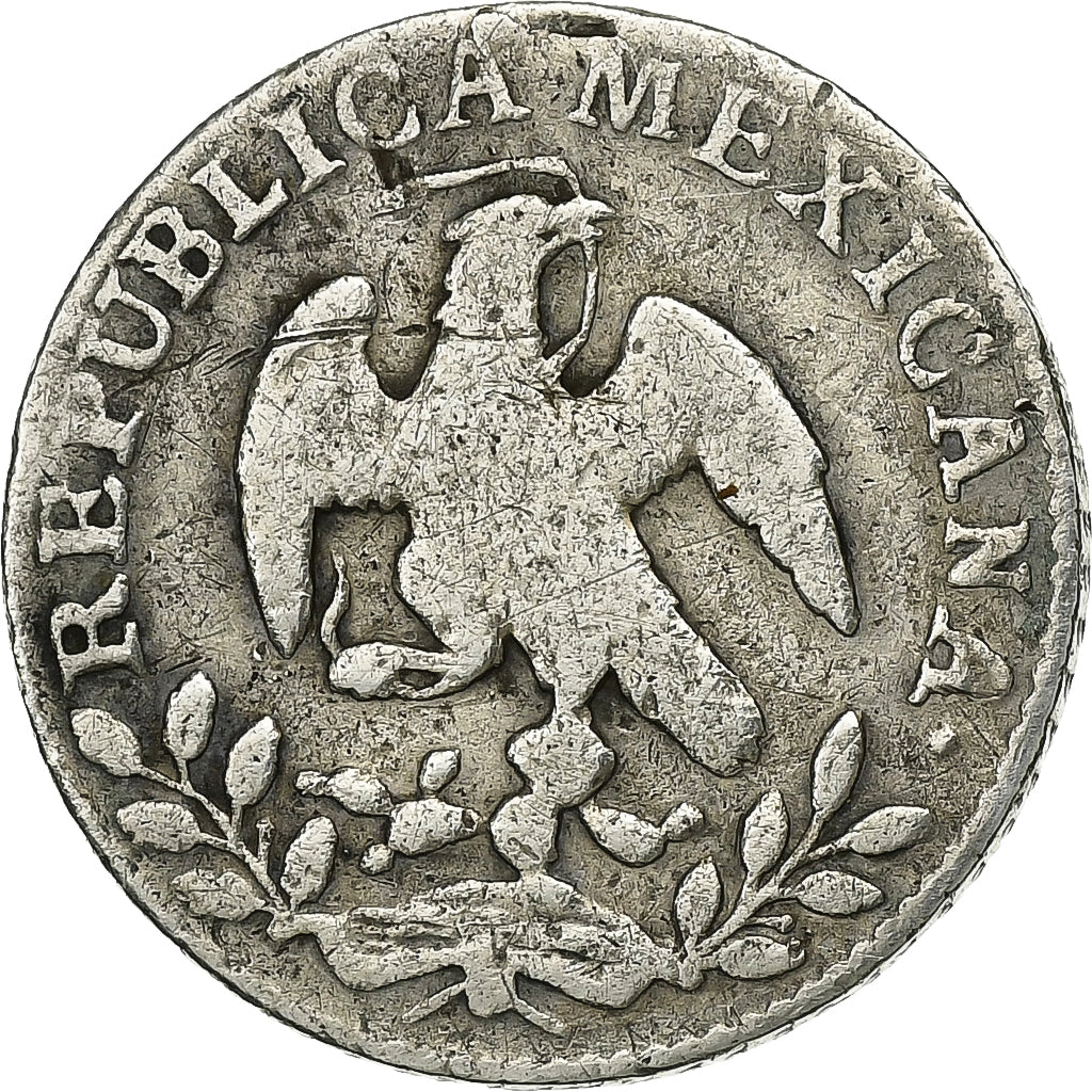 Mexico, 1/2 Réal, 1852, Mexico City, Silver, VF(20-25), KM:370.9