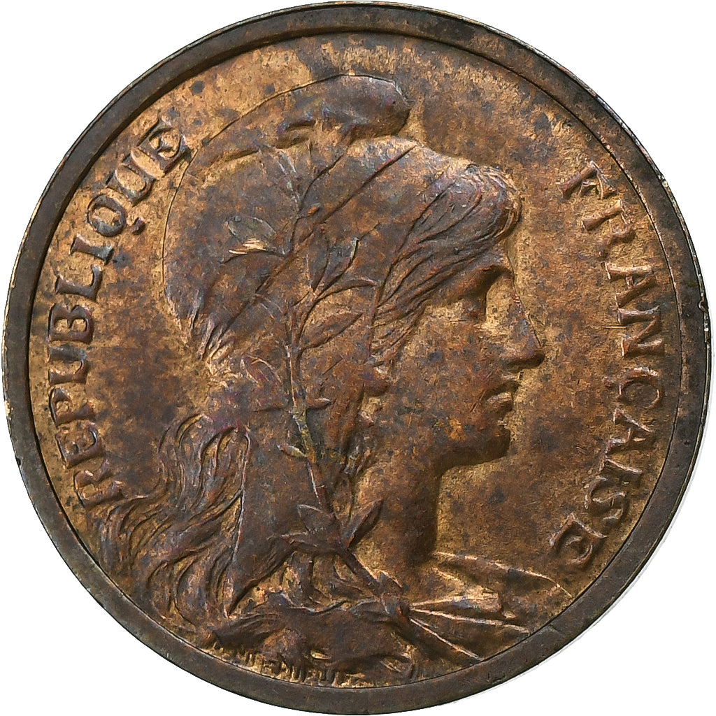Francja, Centime, Dupuis, 1898, Paris, Brązowy, AU(50-53), Gadoury:90, KM:840