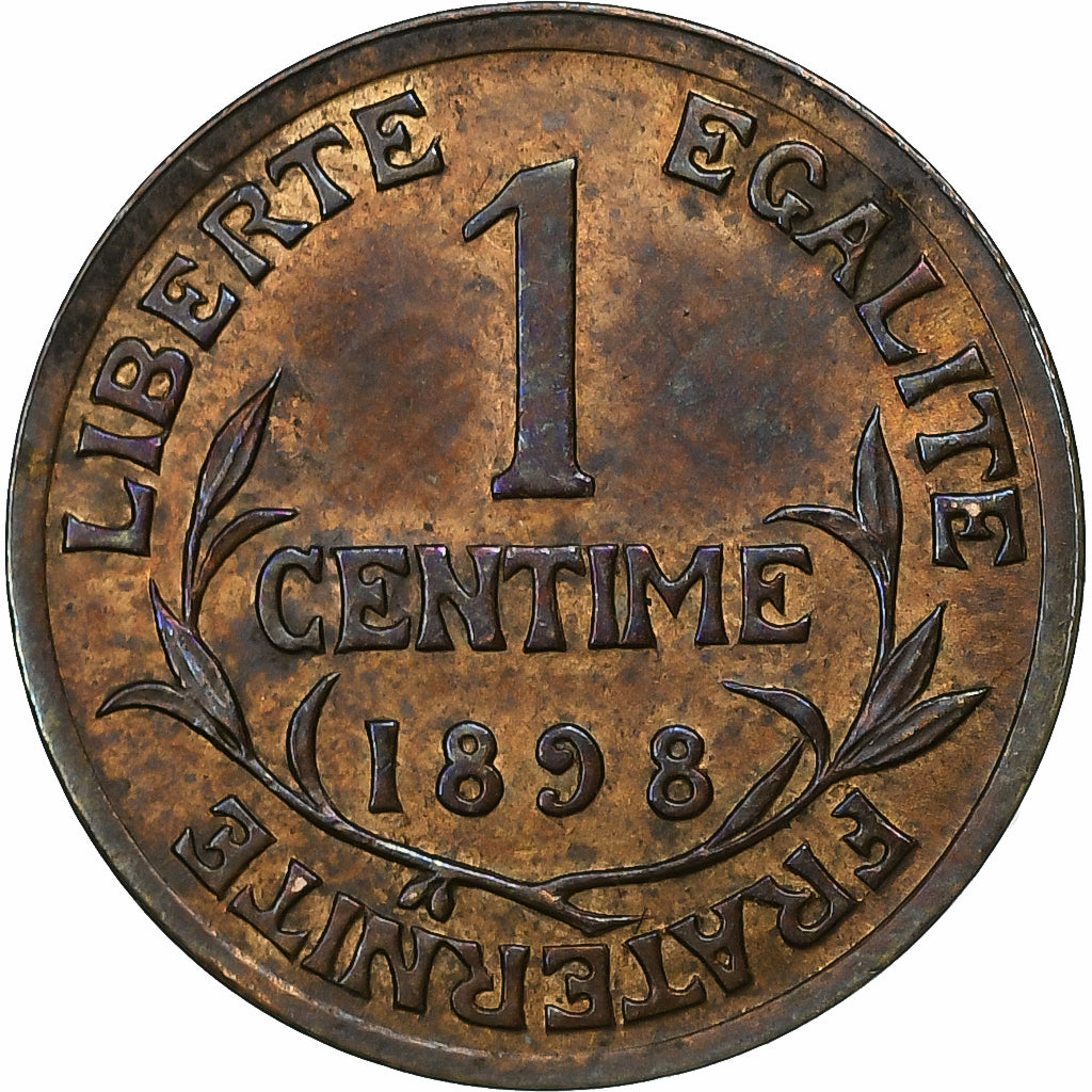 Francja, Centime, Dupuis, 1898, Paris, Brązowy, AU(50-53), Gadoury:90, KM:840