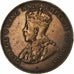 Mauritius, George V, 5 Cents, 1917, Bronze, EF(40-45), KM:14