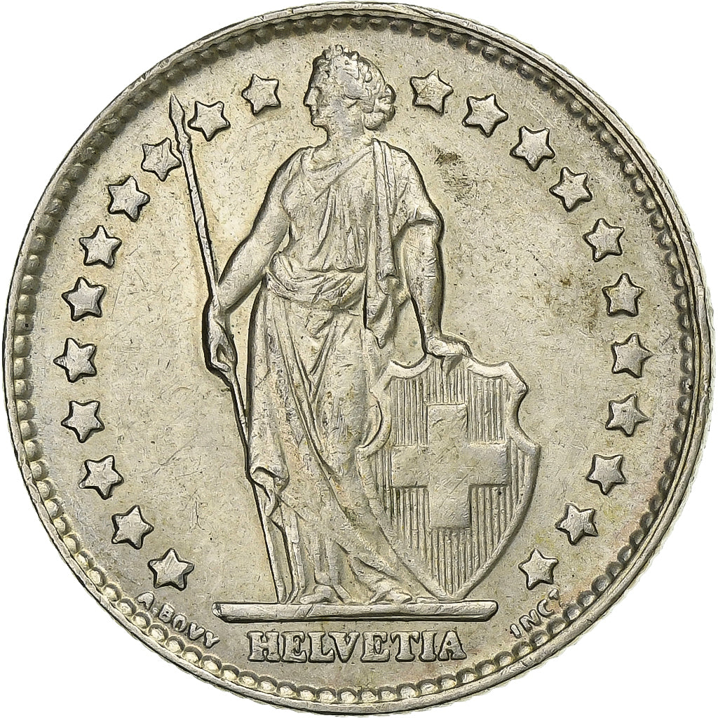 Switzerland, Franc, 1964, Bern, Silver, AU(50-53), KM:24