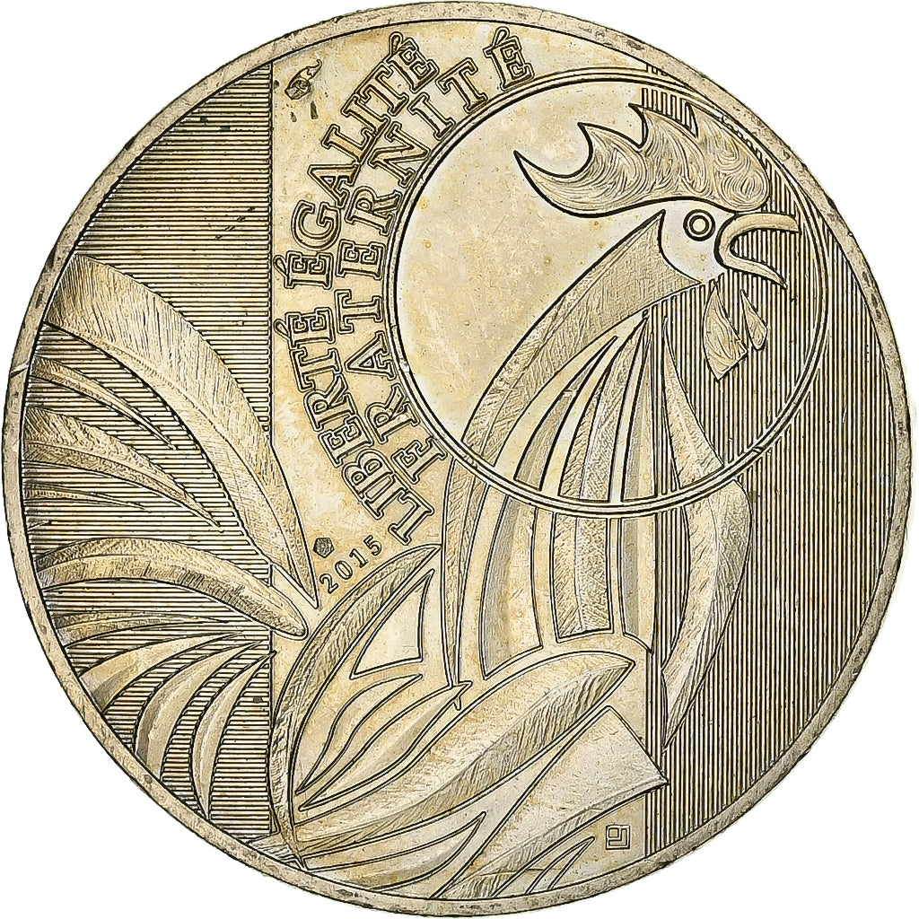 Frankreich, 10 Euro, Coq, 2015, Monnaie de Paris, Silber, VZ+, Gadoury:EU727