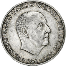 Spain, Caudillo and regent, 100 Pesetas, 1966 (66), Madrid, Silver, EF(40-45)