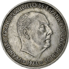 Spain, Caudillo and regent, 100 Pesetas, 1966 (66), Madrid, Silver, EF(40-45)