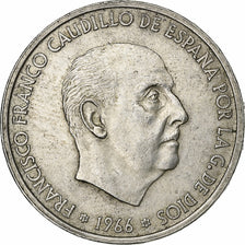 Spain, Caudillo and regent, 100 Pesetas, 1966 (68), Madrid, Silver, AU(50-53)