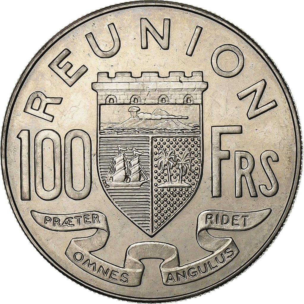 Réunion, 100 Francs, 1964, ESSAI, Nickel, MS(65-70), Lecompte:104, KM:E10