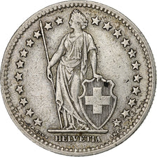 Szwajcaria, 2 Francs, 1945, Bern, Srebro, EF(40-45), KM:21