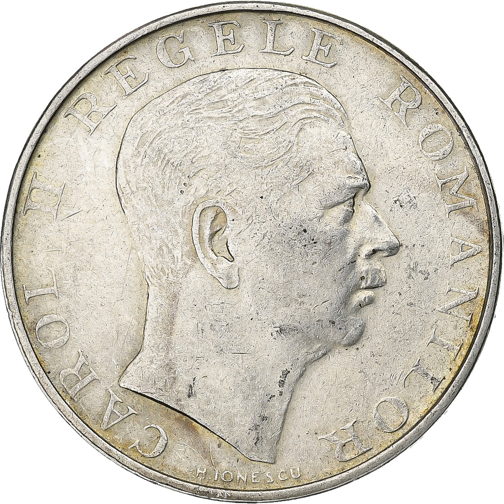 Romania, Carol II, 250 Lei, 1939, Argento, BB, KM:57