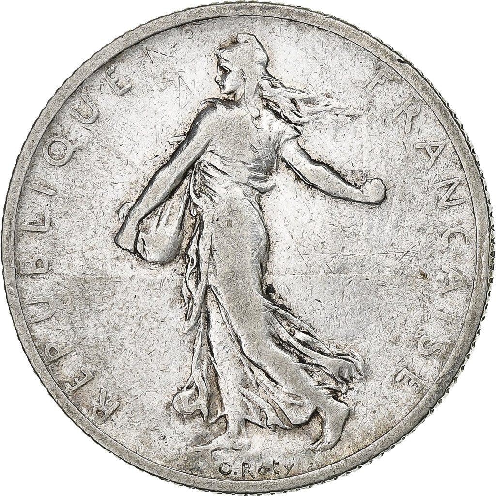 Francia, 2 Francs, Semeuse, 1905, Paris, Argento, MB+, Gadoury:532, KM:845.1