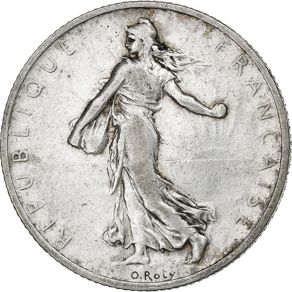 France, 2 Francs, Semeuse, 1910, Paris, Silver, EF(40-45), Gadoury:532, KM:845.1