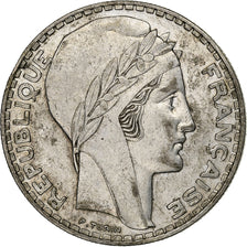 Frankrijk, 20 Francs, Turin, 1934, Paris, Zilver, ZF+, Gadoury:852, KM:879