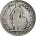 Svizzera, Franc, 1875, Bern, Argento, MB, KM:24
