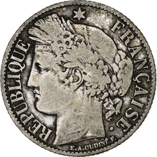 Francia, Franc, Cérès, 1895, Paris, Argento, MB, Gadoury:465a, KM:822.1