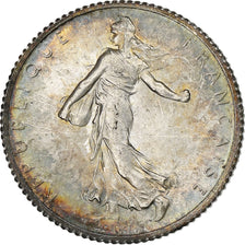França, Franc, Semeuse, 1920, Paris, Prata, MS(60-62), Gadoury:467, KM:844.1