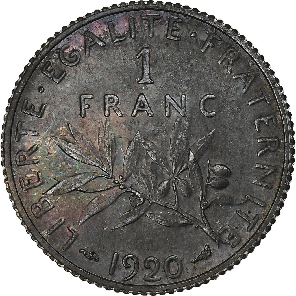 Francia, Franc, Semeuse, 1920, Paris, Plata, EBC+, Gadoury:467, KM:844.1