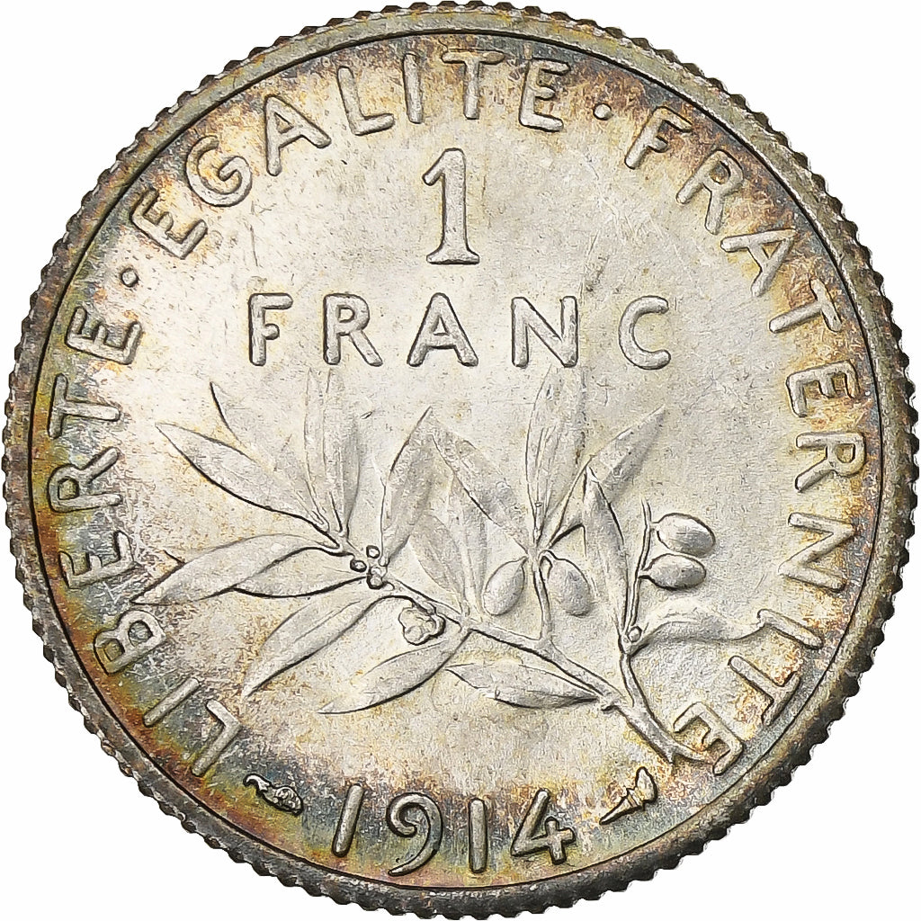 Francia, Franc, Semeuse, 1914, Paris, Plata, EBC+, Gadoury:467, KM:844.1