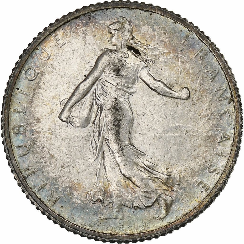 France, Franc, Semeuse, 1914, Paris, Silver, MS(60-62), Gadoury:467, KM:844.1