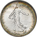 Frankrijk, Franc, Semeuse, 1916, Paris, Zilver, PR+, Gadoury:467, KM:844.1
