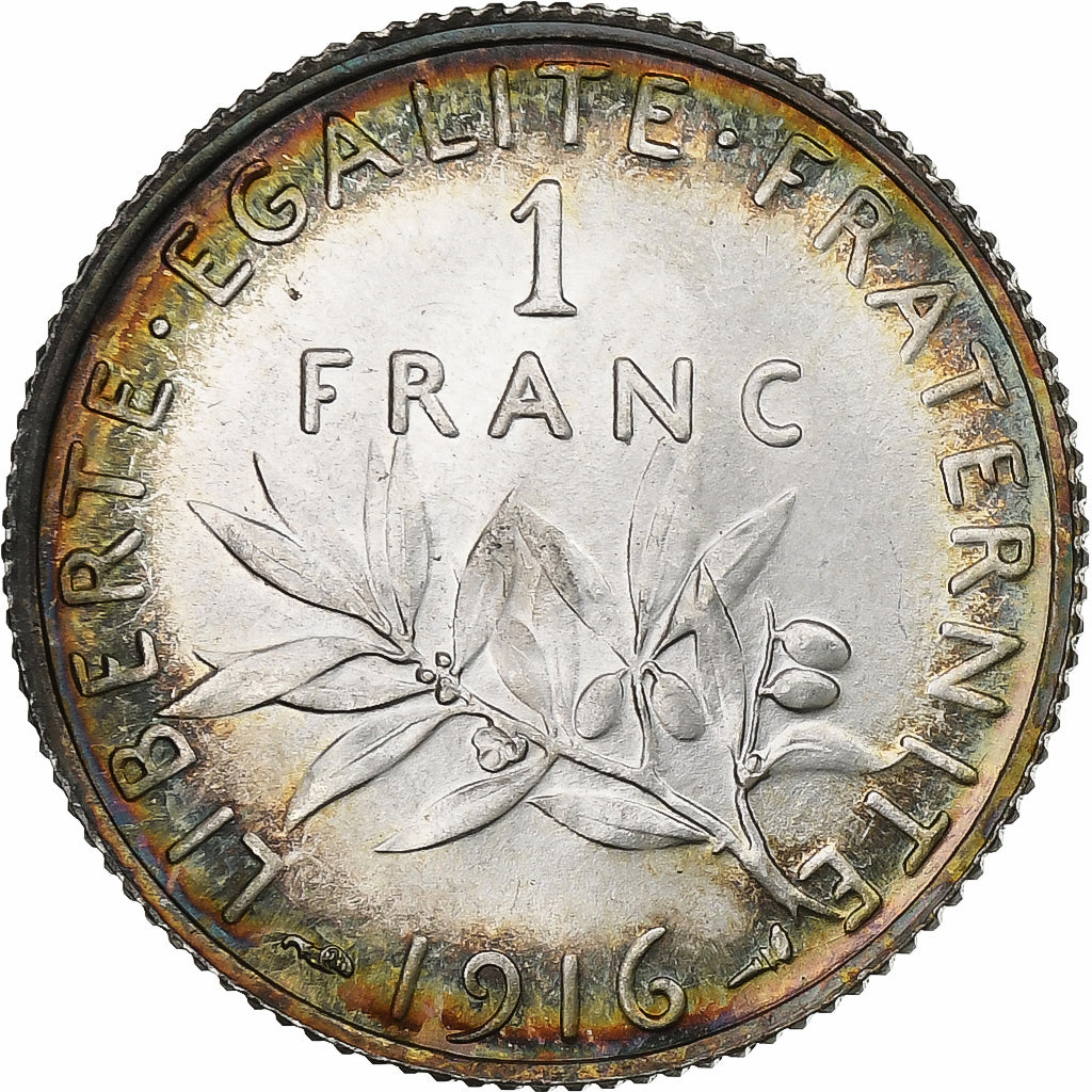 Frankreich, Franc, Semeuse, 1916, Paris, Silber, VZ+, Gadoury:467, KM:844.1