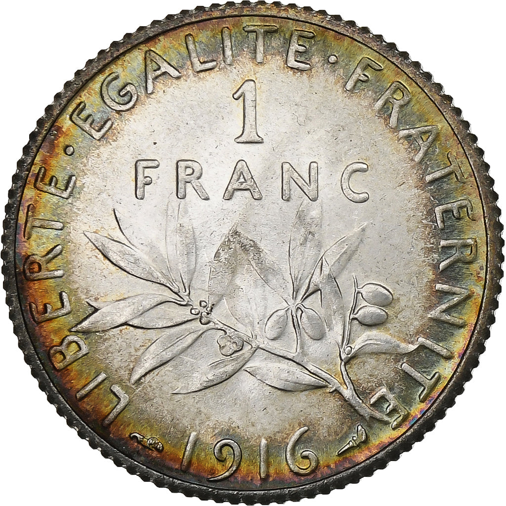 Frankreich, Franc, Semeuse, 1916, Paris, Silber, VZ+, Gadoury:467, KM:844.1