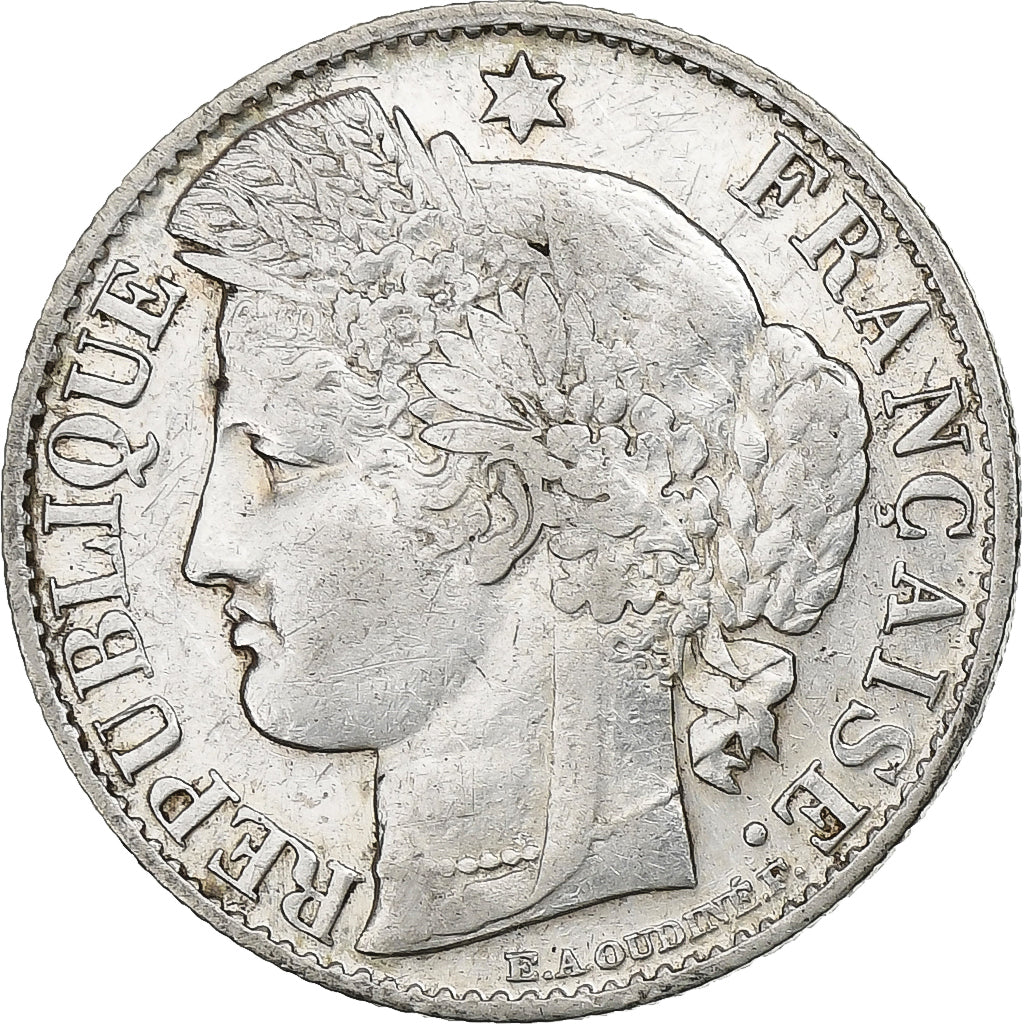 France, 50 Centimes, Cérès, 1882, Paris, Silver, EF(40-45), Gadoury:419a