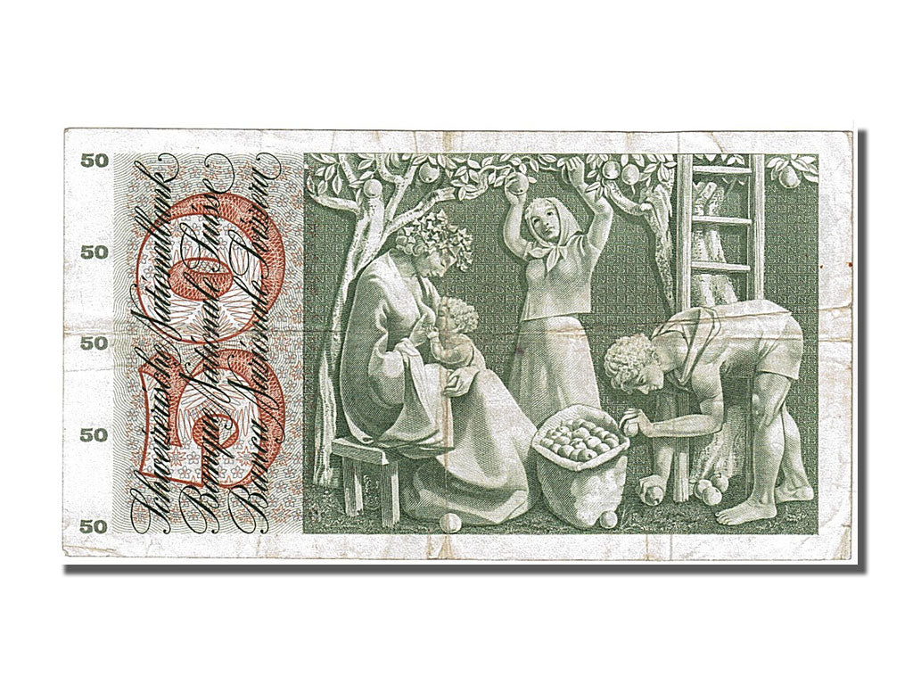 Banknote, Switzerland, 50 Franken, 1964, 1964-04-02, AU(50-53)