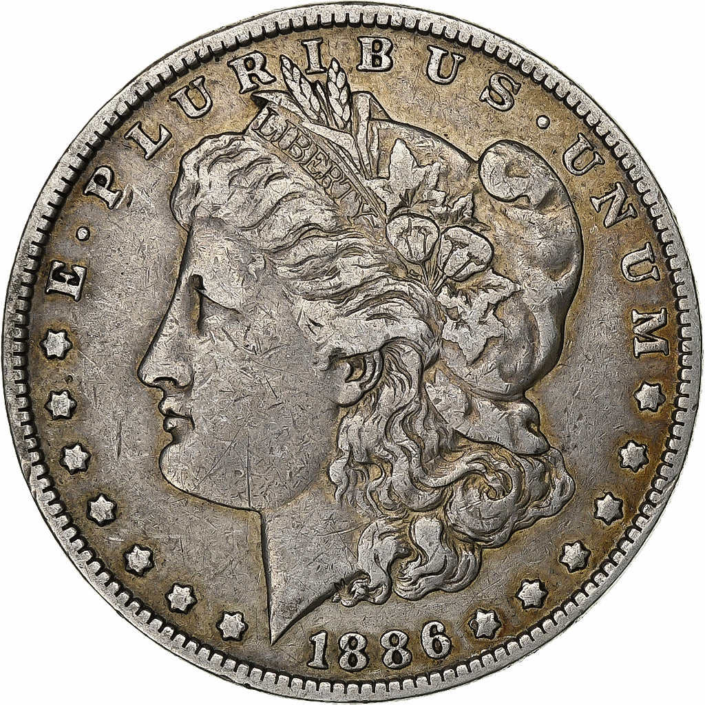 Vereinigte Staaten, Dollar, Morgan, 1886, New Orleans, Silber, SS, KM:110
