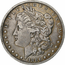 Vereinigte Staaten, Dollar, Morgan, 1886, New Orleans, Silber, SS, KM:110