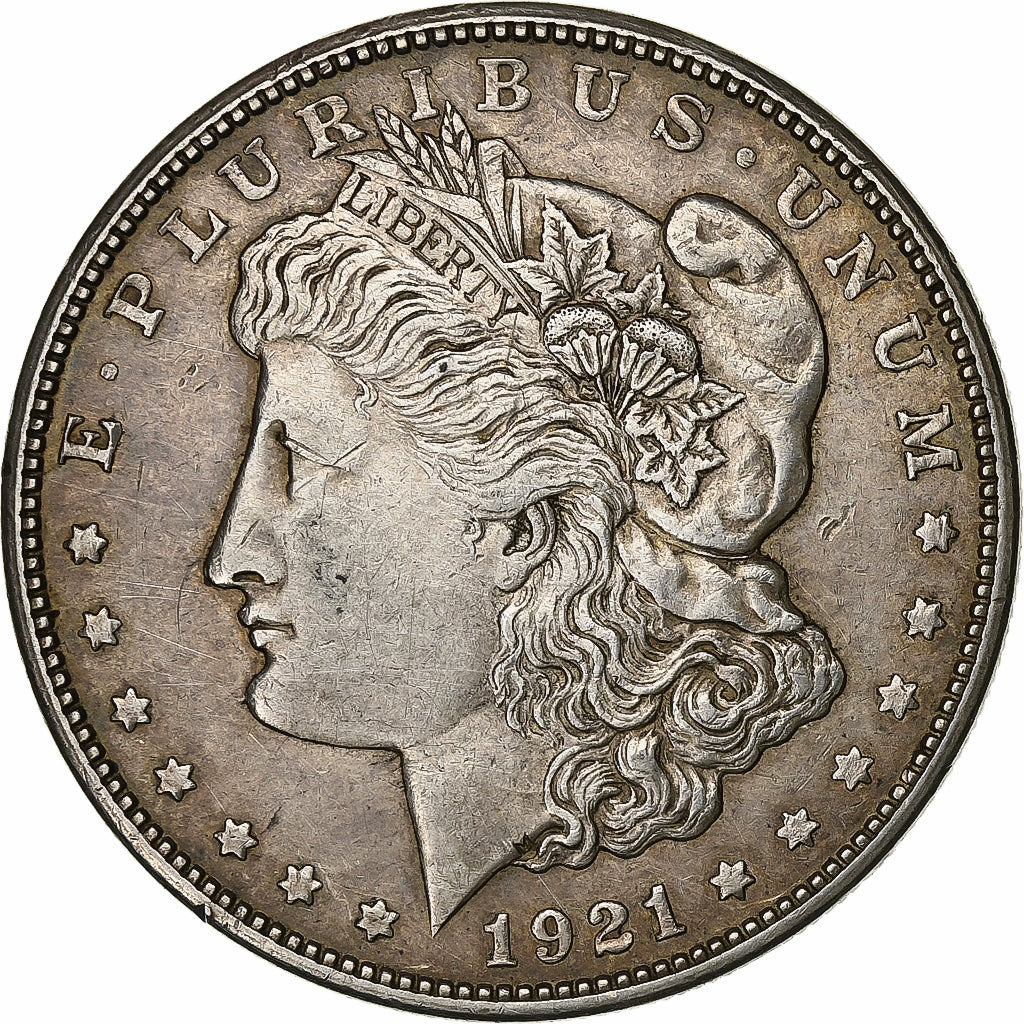 USA, Dollar, Morgan, 1921, San Francisco, Srebro, EF(40-45), KM:110