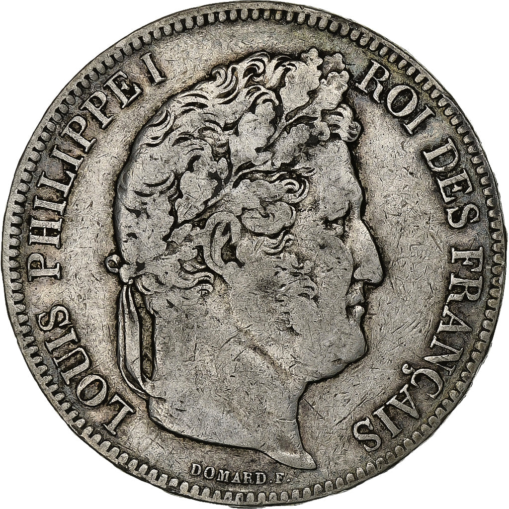 France, Louis-Philippe I, 5 Francs, 1842, Lille, Argent, TB+, Gadoury:678